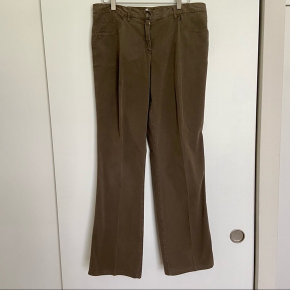 Armani Collezioni Pants - Armani Collezioni Atinea Designer Casual Trouser Pants Brown Size 12